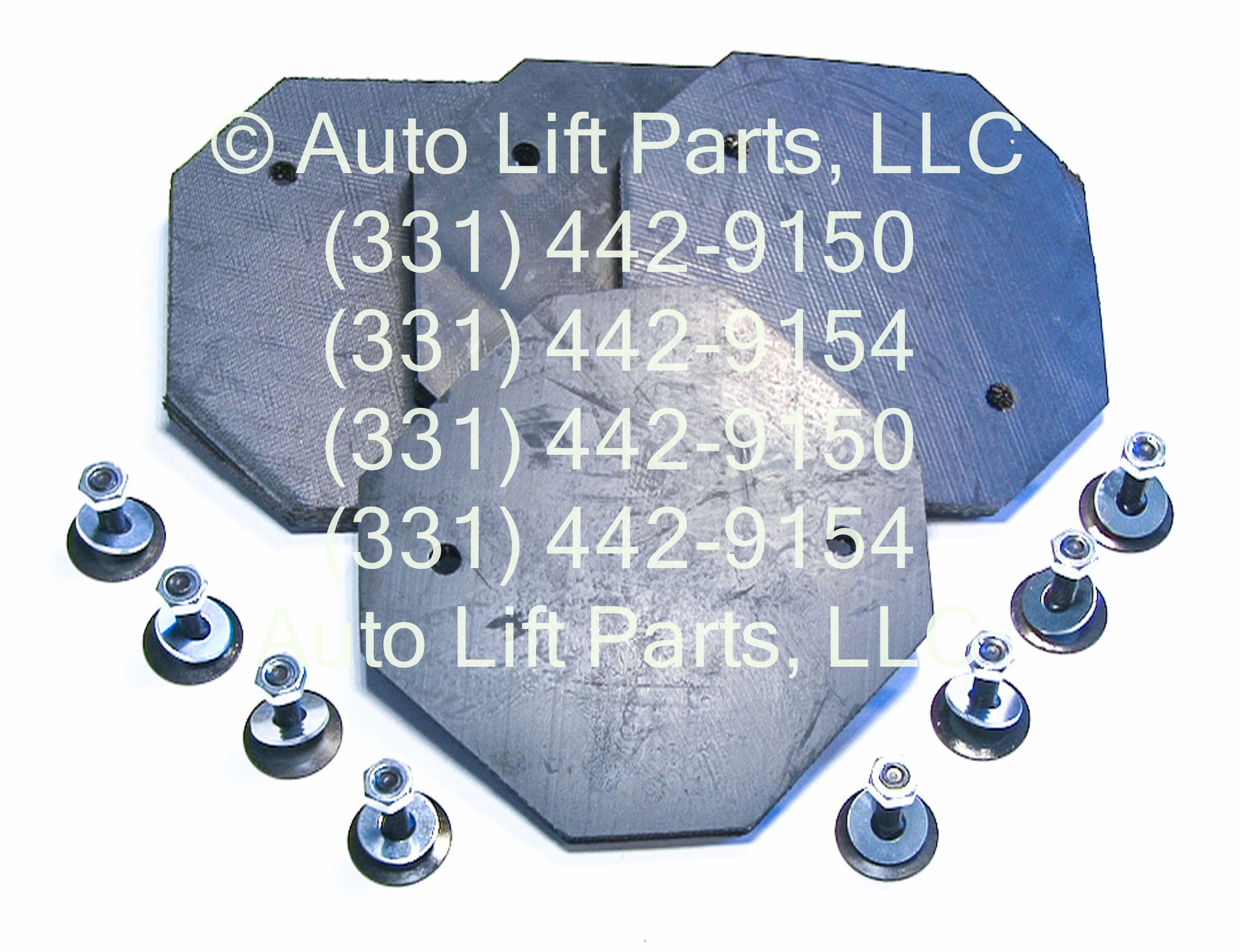 ALP 6-Ply Rubber Lift Arm Pads For TP9KF TP9KAF TP9KAC TP11KAC 2-Post Lifts – Set Of 4