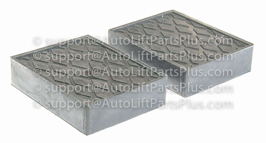 1 1/2″ Tall Solid Rubber Stack Blocks (2) for Any Auto Lift or Rolling Jack