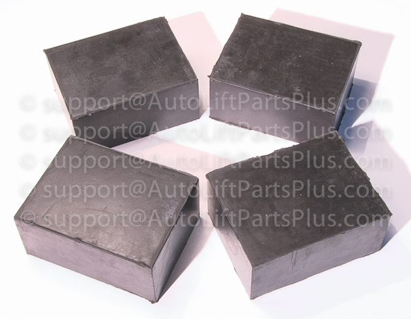 3" Tall Solid Rubber Stack Blocks for Any Auto Lift or Rolling Jack / Set of 4-Blocks