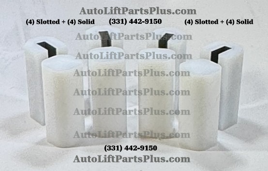 Slider Rub Block Combo Set: (4) Slotted (4) Solid Challenger VBM